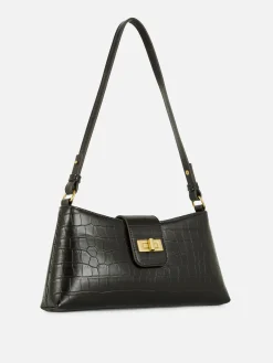 Sacs Et Porte-Monnaie|Primark Sac Bandoulière Imitation Croco Noir