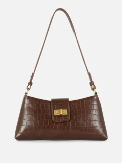Sacs Et Porte-Monnaie|Primark Sac Bandoulière Imitation Croco Marron