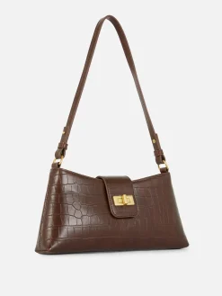 Sacs Et Porte-Monnaie|Primark Sac Bandoulière Imitation Croco Marron