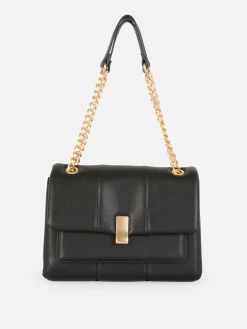 Sacs Et Porte-Monnaie|Primark Sac Bandoulière Matelassé à Rabat Noir