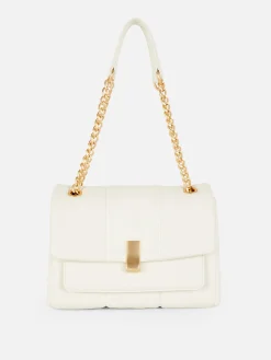 Sacs Et Porte-Monnaie|Primark Sac Bandoulière Matelassé à Rabat Écru