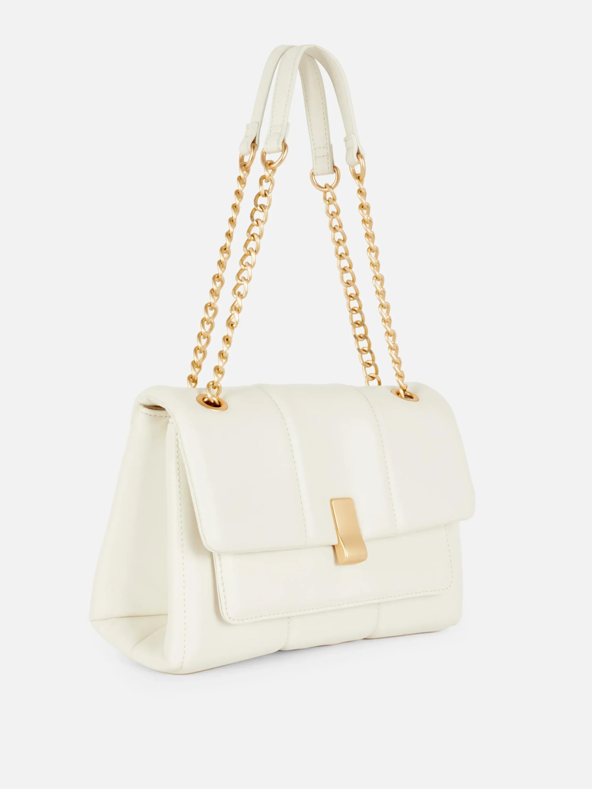 Sacs Et Porte-Monnaie|Primark Sac Bandoulière Matelassé à Rabat Écru