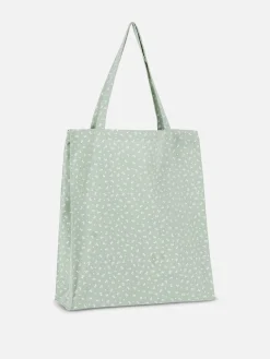 Sacs Et Porte-Monnaie|Primark Sac Cabas En Toile De Coton à Motif Floral Vert clair