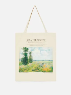 Accessoires Voyages|Primark Sac En Toile Claude Monet Naturel