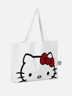 Accessoires Voyages|Primark Sac En Toile Hello Kitty Blanc