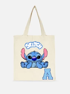 Sacs|Primark Sac Fourre-tout à Initiale Disney Stitch Naturel