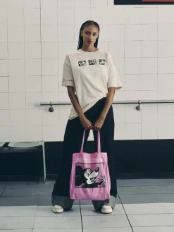 Sacs Et Porte-Monnaie|Primark Sac Fourre-tout Disney Mickey Mouse X Keith Haring Rose