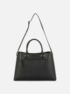 Sacs Et Porte-Monnaie|Primark Sac Fourre-tout En Simili Cuir à Poche Zippée Noir