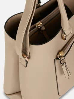 Sacs Et Porte-Monnaie|Primark Sac Fourre-tout En Simili Cuir à Poche Zippée Taupe
