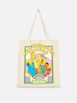 Sacs Et Porte-Monnaie|Primark Sac Fourre-tout En Toile Sesame Street Naturel