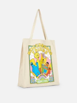 Sacs Et Porte-Monnaie|Primark Sac Fourre-tout En Toile Sesame Street Naturel