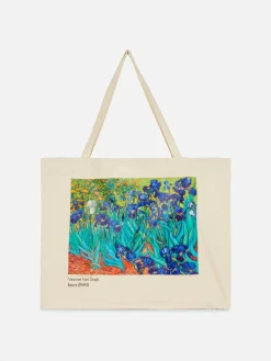 Sacs Et Porte-Monnaie|Primark Sac Fourre-tout XL Vincent Van Gogh Iris Naturel