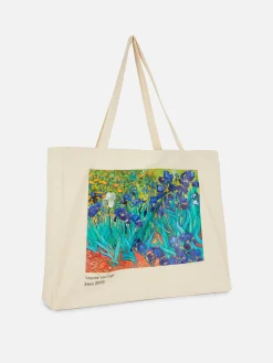 Sacs Et Porte-Monnaie|Primark Sac Fourre-tout XL Vincent Van Gogh Iris Naturel