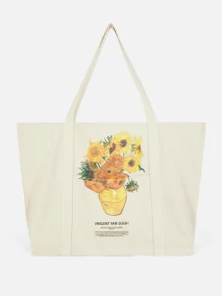 Accessoires Voyages|Primark Sac Fourre-tout XL Vincent Van Gogh Les Tournesols Naturel