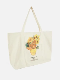 Accessoires Voyages|Primark Sac Fourre-tout XL Vincent Van Gogh Les Tournesols Naturel