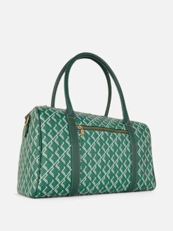 Accessoires Voyages|Primark Sac Week-end Monogrammé Vert