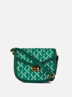 Sacs Et Porte-Monnaie|Primark Sacoche Graphique à Monogramme Vert