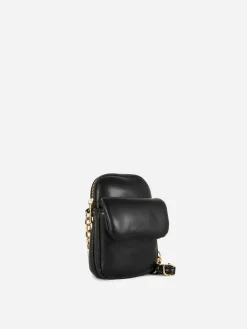 Sacs Et Porte-Monnaie|Primark Sacoche Pour Téléphone En Simili Cuir Rembourré Noir