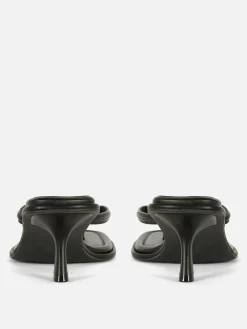 Chaussures À Talons|Primark Sandales à Talon Bas Avec Entre-doigt Noir