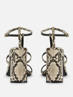 Chaussures À Talons|Primark Sandales à Talon Carré Et Bride En T Rita Ora Multicolore