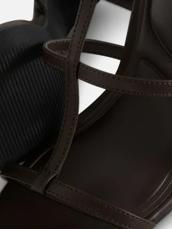 Chaussures À Talons|Primark Sandales à Talon Carré Et Bride En T Rita Ora Chocolat