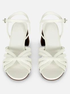 Sandales|Primark Sandales à Talons Et Brides Croisées Blanc