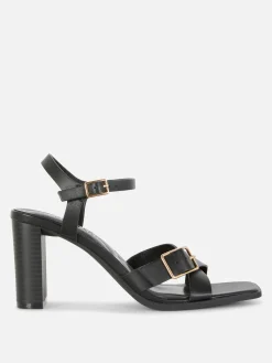 Chaussures À Talons|Primark Sandales à Talons Et Brides Croisées Noir