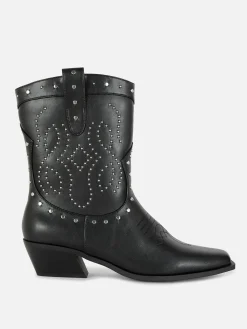 Bottes|Primark Santiags Cloutées Noir