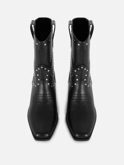 Bottes|Primark Santiags Cloutées Noir