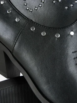 Bottes|Primark Santiags Cloutées Noir