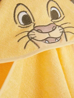Bain Et Change|Primark Serviette à Capuche Disney Le Roi Lion Jaune moutarde