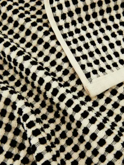 Serviettes|Primark Serviette De Bain à Pois Noir