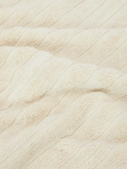 Serviettes|Primark Serviette De Bain Côtelée Texturée Crème clair