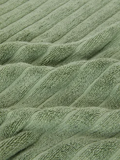 Serviettes|Primark Serviette De Bain Côtelée Texturée Vert