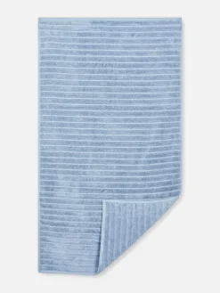 Serviettes|Primark Serviette De Bain Côtelée Texturée Bleu moyen