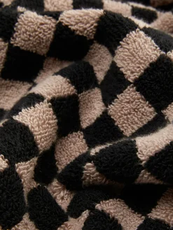 Serviettes|Primark Serviette Essuie-mains à Imprimé Damier Taupe