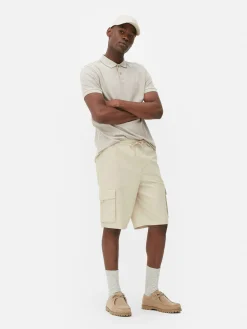 Shorts|Primark Short Cargo Avec Cordon De Serrage Grège