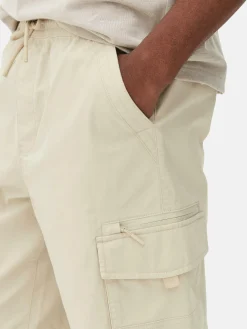 Shorts|Primark Short Cargo Avec Cordon De Serrage Grège