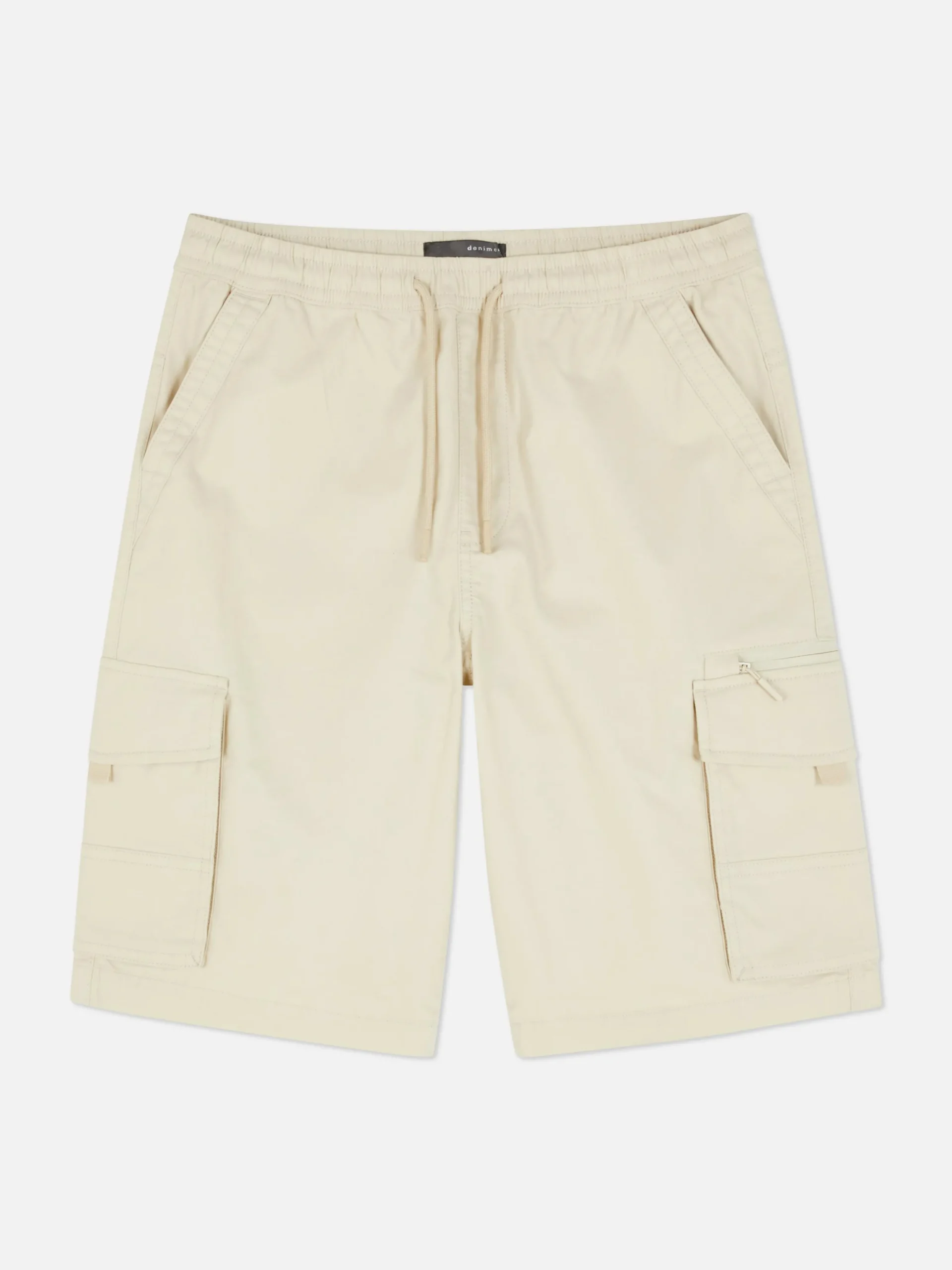 Shorts|Primark Short Cargo Avec Cordon De Serrage Grège