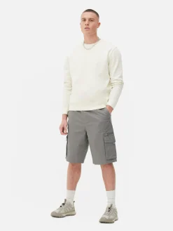 Shorts|Primark Short Cargo Avec Cordon De Serrage Gris