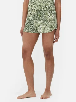 Bas De Pyjama|Primark Short De Pyjama à Motif Mandala Multicolore