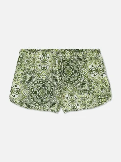 Bas De Pyjama|Primark Short De Pyjama à Motif Mandala Multicolore