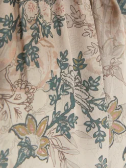 Bas De Pyjama|Primark Short De Pyjama En Satin à Fleurs Kaki