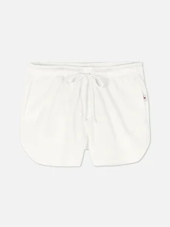 Bas De Pyjama|Primark Short De Pyjama Micro Gaufré Blanc