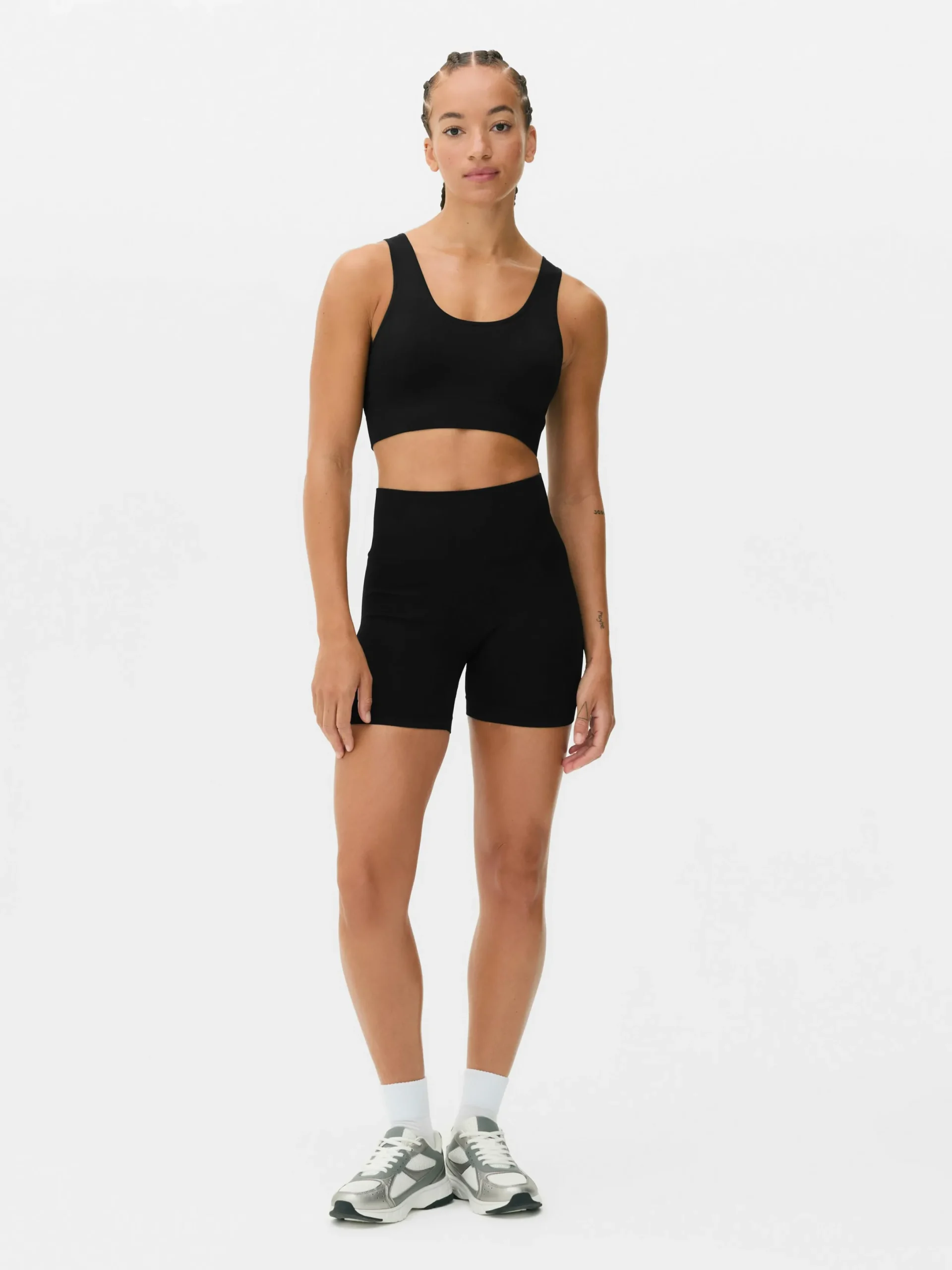 Vêtements De Sport|Primark Short De Sport Taille Haute Sans Couture Noir