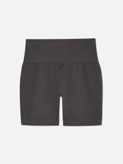 Vêtements De Sport|Primark Short De Sport Taille Haute Sans Couture Gris foncé
