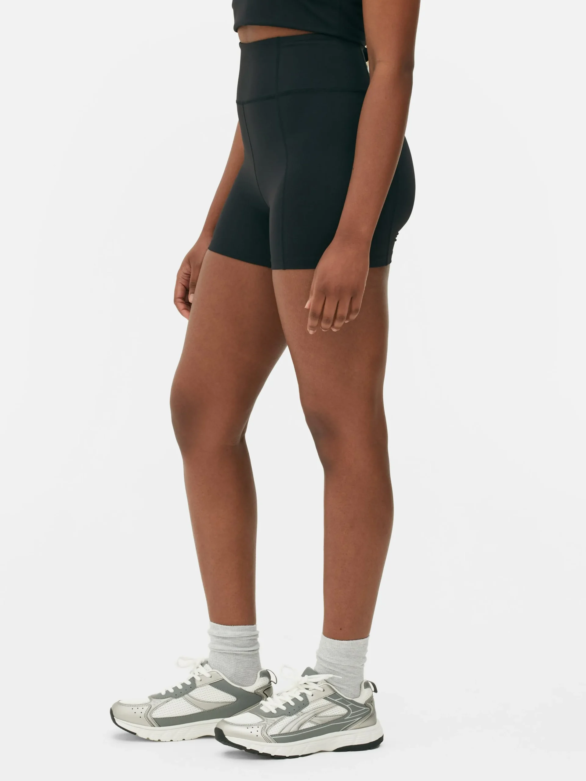 Vêtements De Sport|Primark Short De Yoga Taille Haute En Tissu Ultra-doux Noir