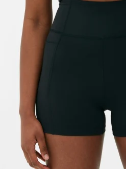Vêtements De Sport|Primark Short De Yoga Taille Haute En Tissu Ultra-doux Noir