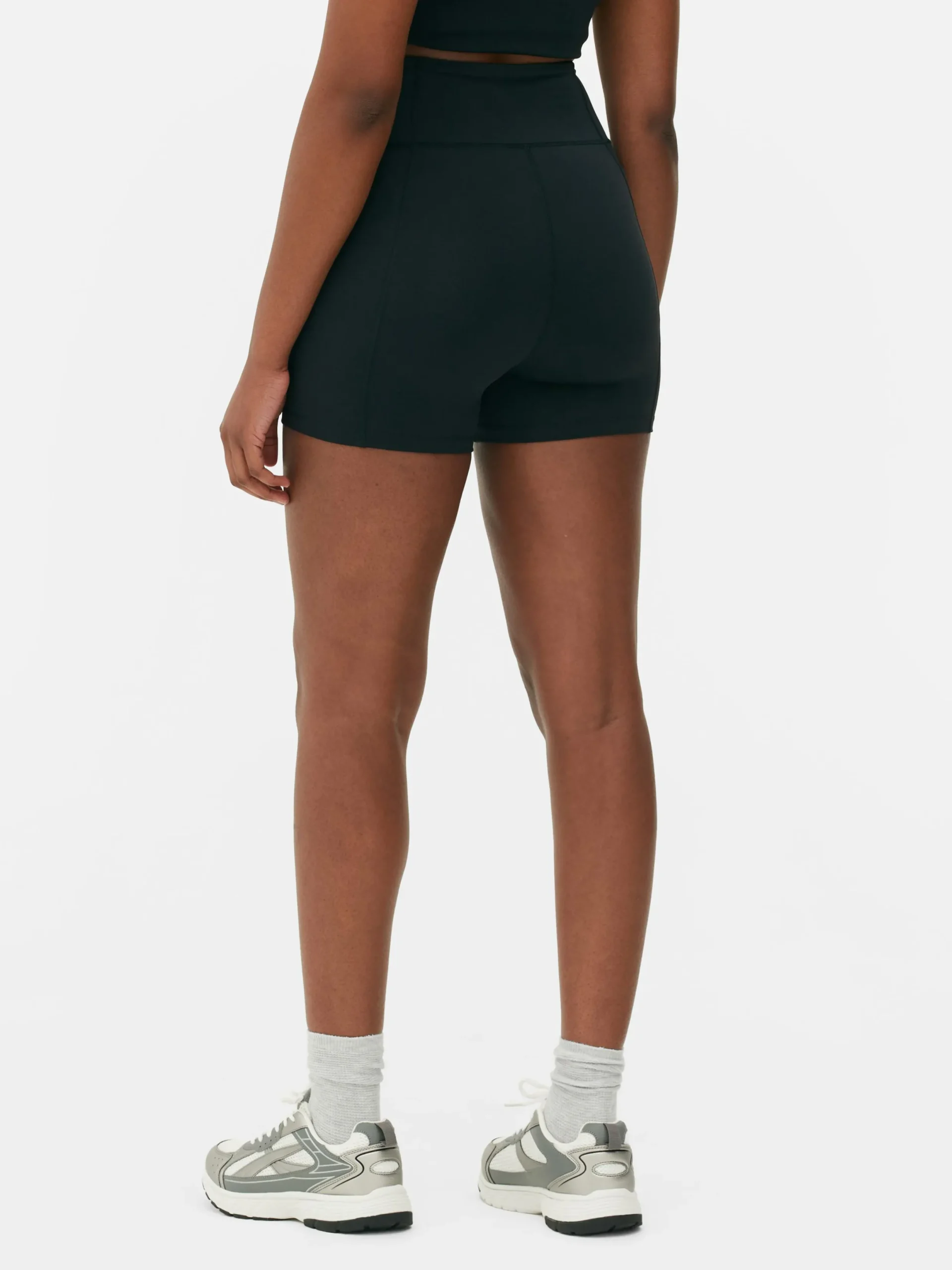 Vêtements De Sport|Primark Short De Yoga Taille Haute En Tissu Ultra-doux Noir