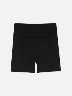 Vêtements De Sport|Primark Short De Yoga Taille Haute En Tissu Ultra-doux Noir